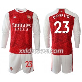 Arsenal David Luiz 23 Domaći Dječji Komplet Dresovi za Nogomet 2020-2021 Dugim Rukavima (+ kratke hlače)